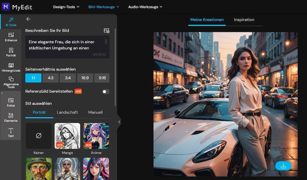 MyEdit - Die beste Bildgenerator-Alternative zu Grok